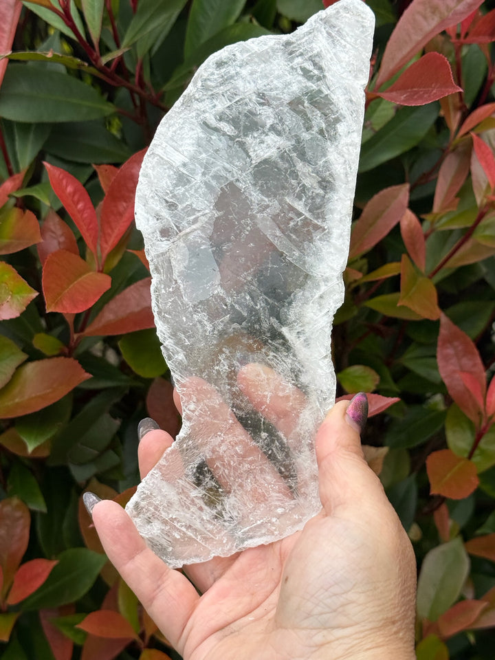 Clear Selenite Slice Specimen