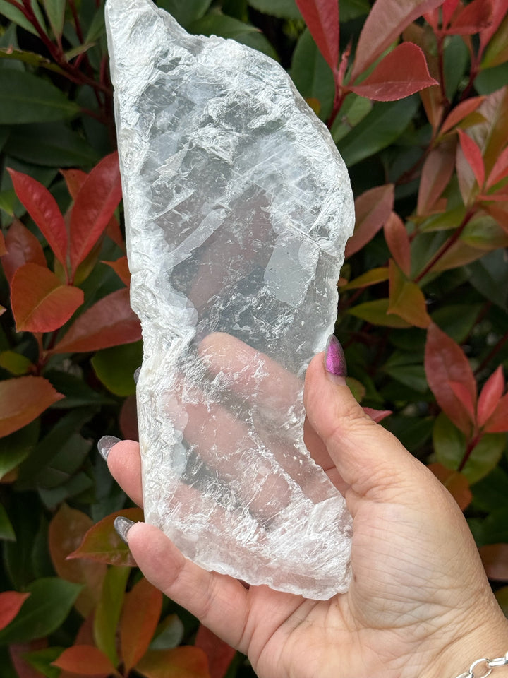 Clear Selenite Slice Specimen