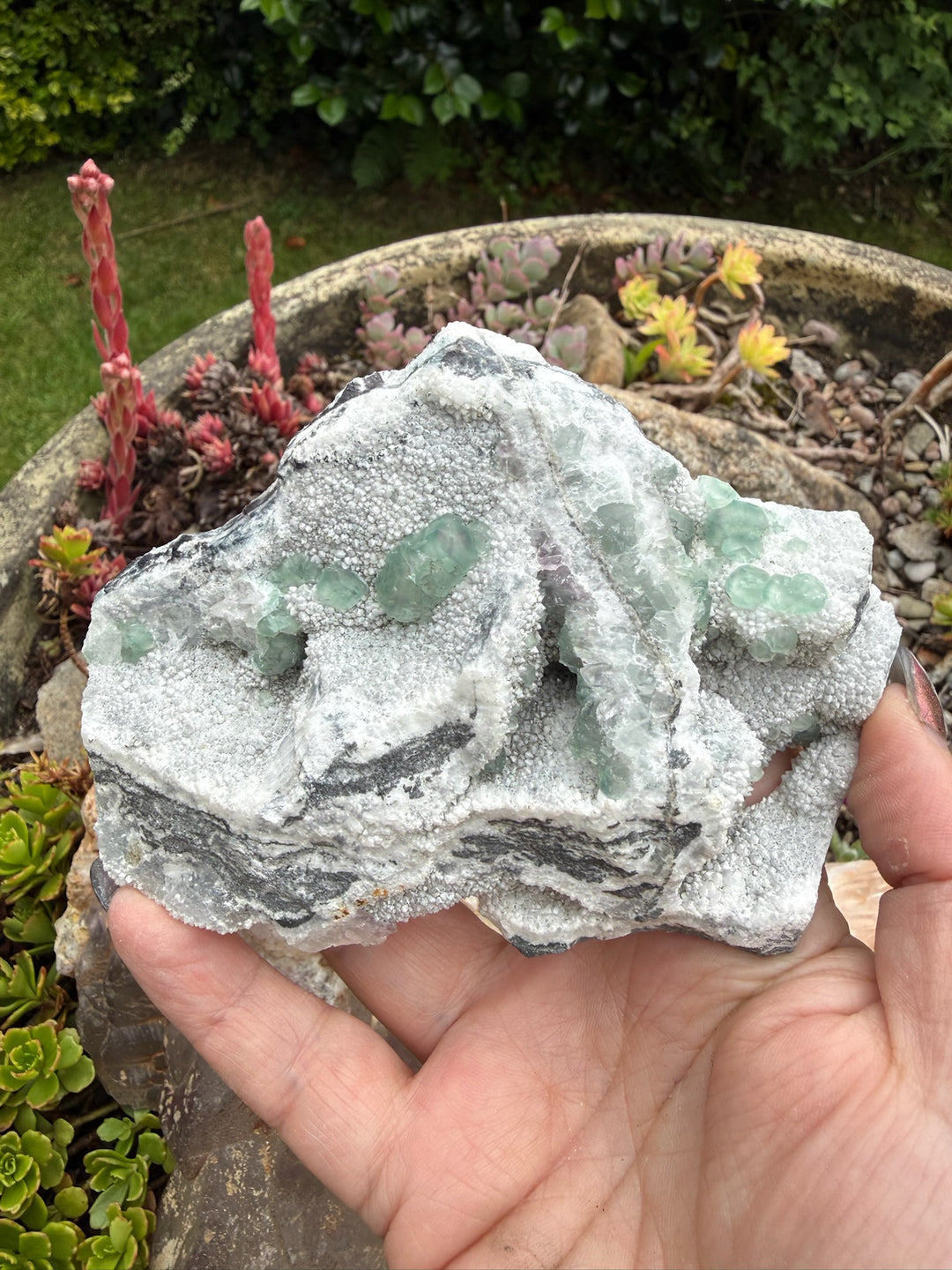 Freestanding Sea Green Morandi Fluorite Specimen from Fujian