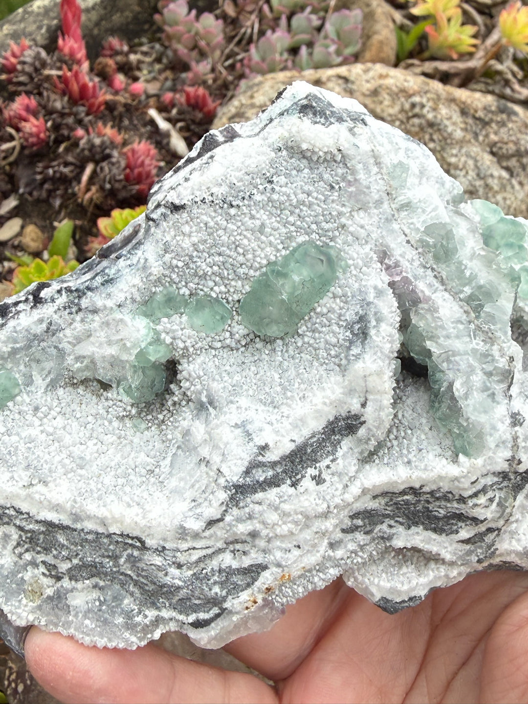 Freestanding Sea Green Morandi Fluorite Specimen from Fujian