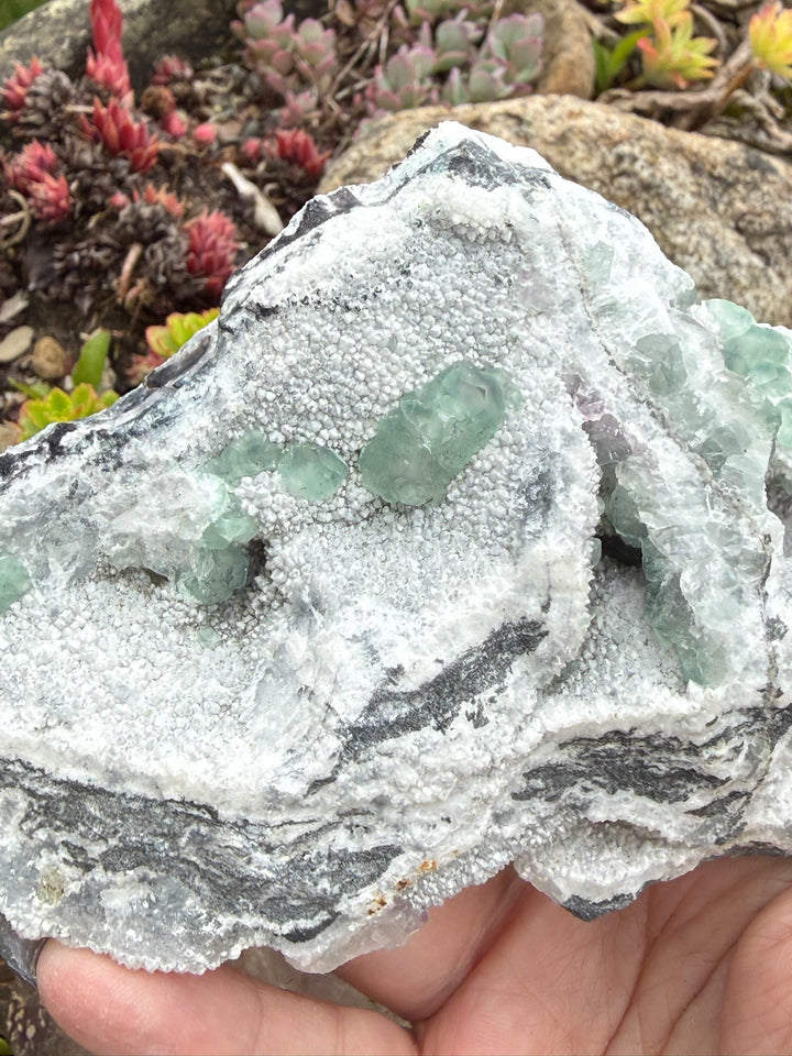 Freestanding Sea Green Morandi Fluorite Specimen from Fujian