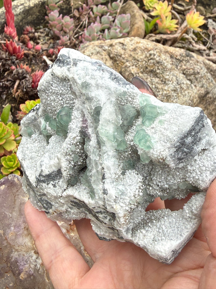 Freestanding Sea Green Morandi Fluorite Specimen from Fujian