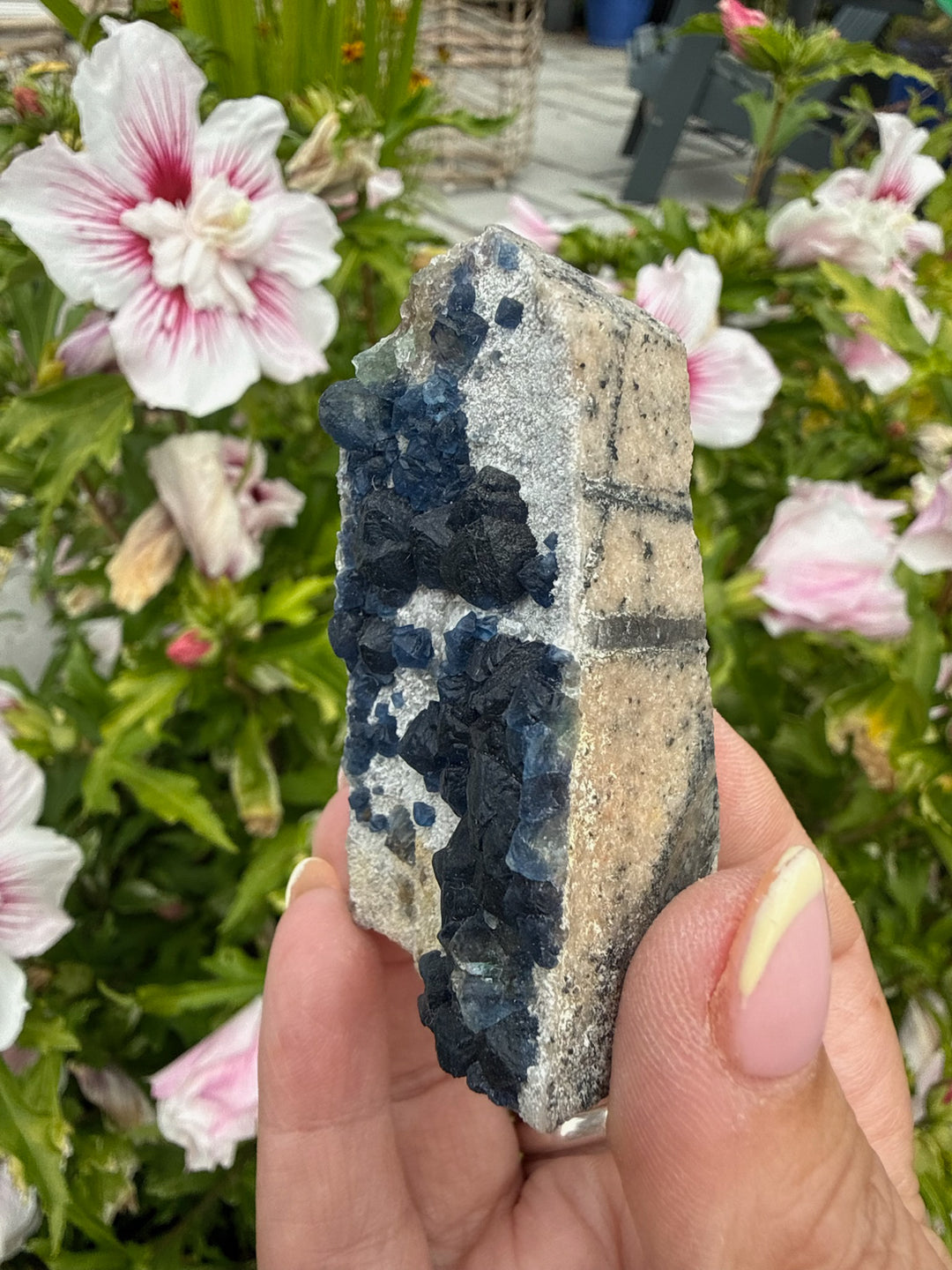 Blueberry Fluorite Tower Specimen from Inner Mongolia
