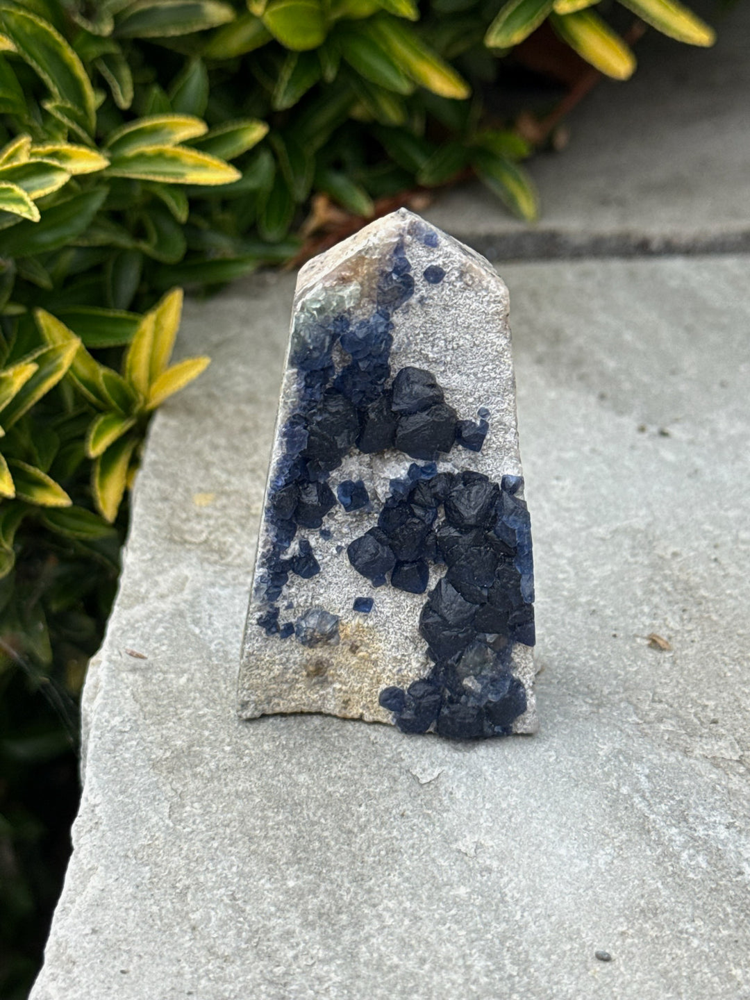 Blueberry Fluorite Tower Specimen from Inner Mongolia