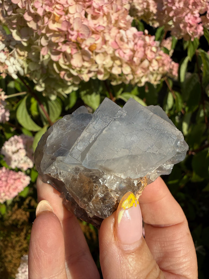 Blue Fluorite with Zoning Specimen from Pakistan