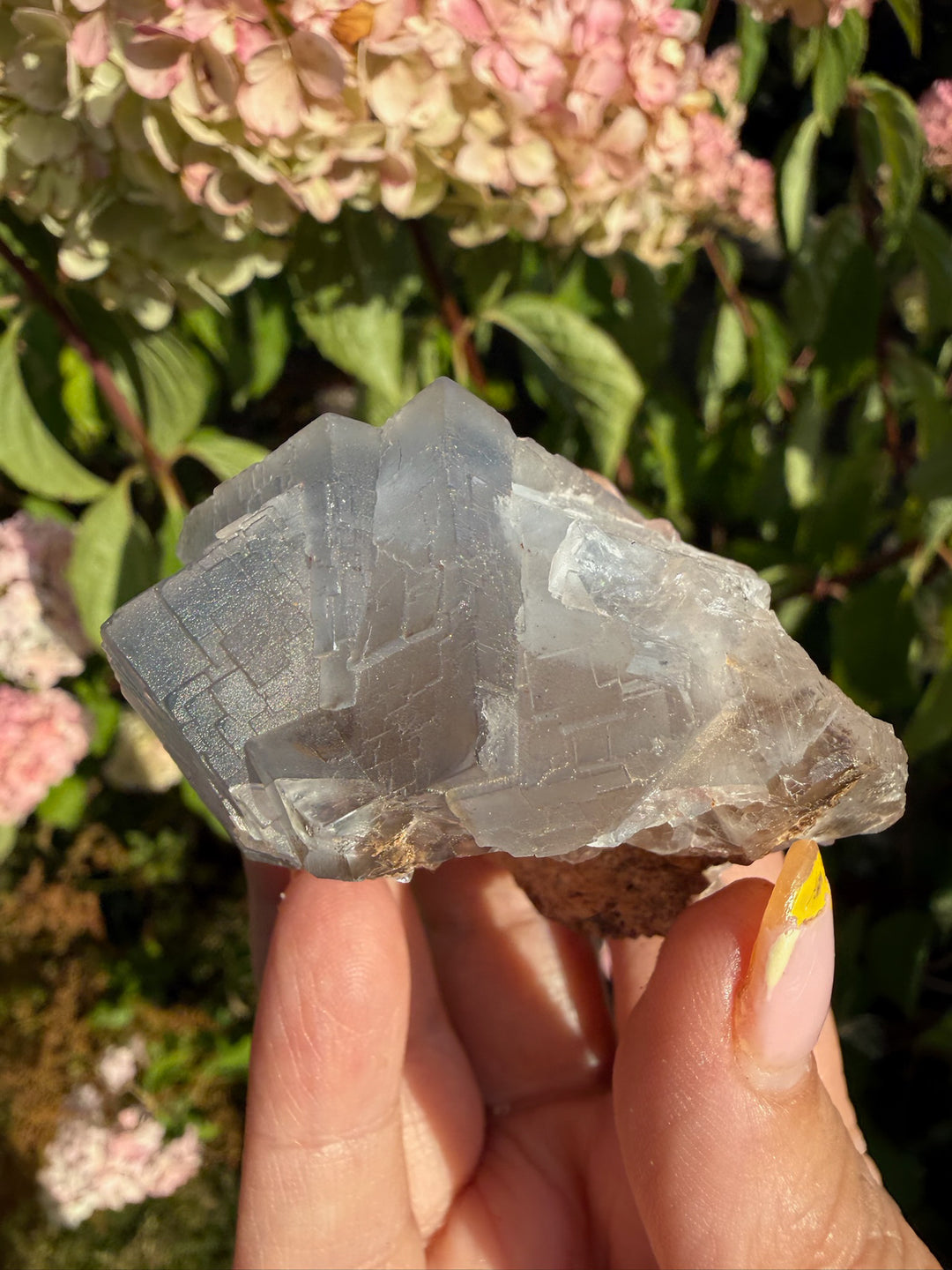 Blue Fluorite with Zoning Specimen from Pakistan