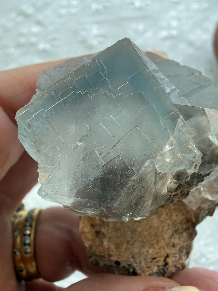 Blue Fluorite with Zoning Specimen from Pakistan