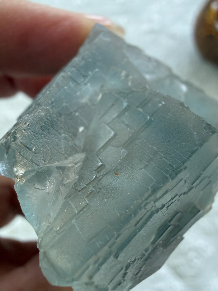 Blue Fluorite with Zoning Specimen from Pakistan