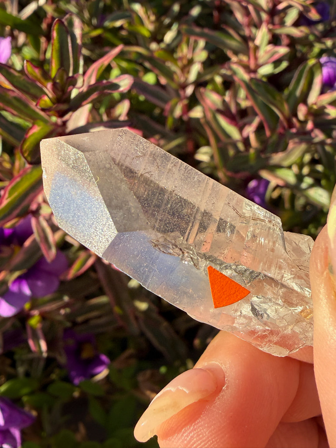 Rare Lightning Strike Quartz Point Specimen