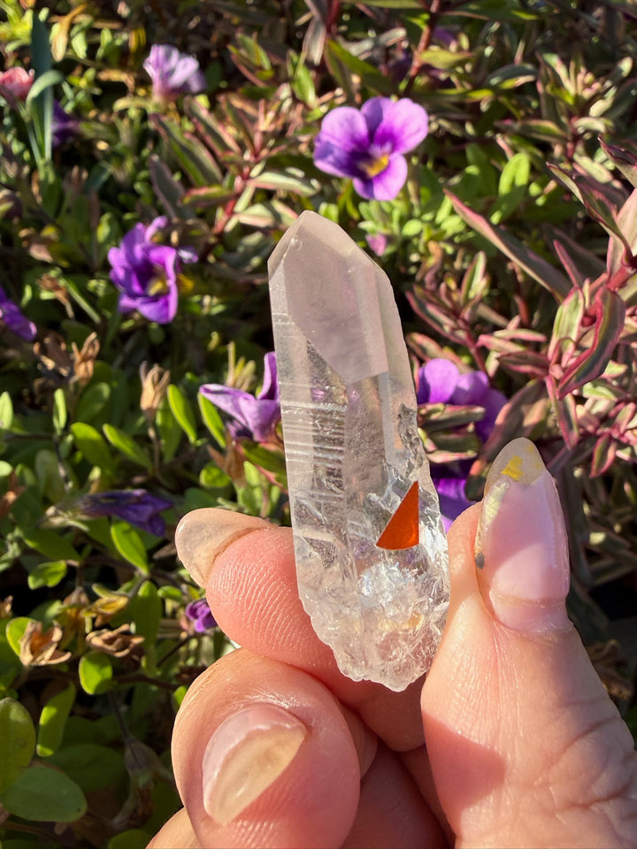 Rare Lightning Strike Quartz Point Specimen