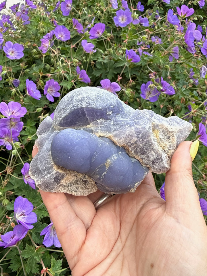 Large Rare Purple Botryoidal Stalactite Fluorite from Jiangxi
