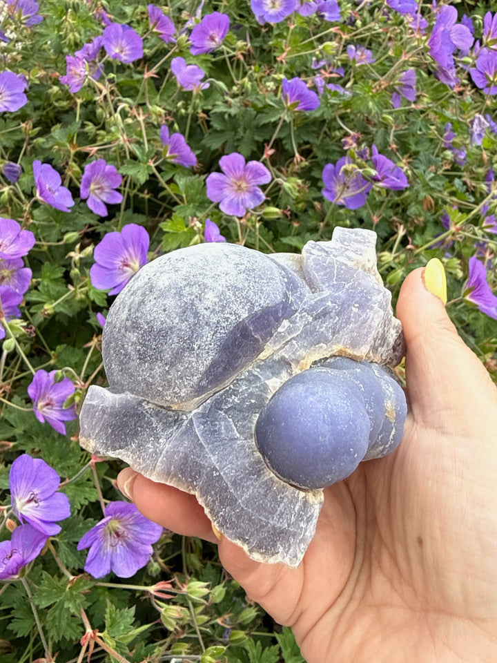 Large Rare Purple Botryoidal Stalactite Fluorite from Jiangxi