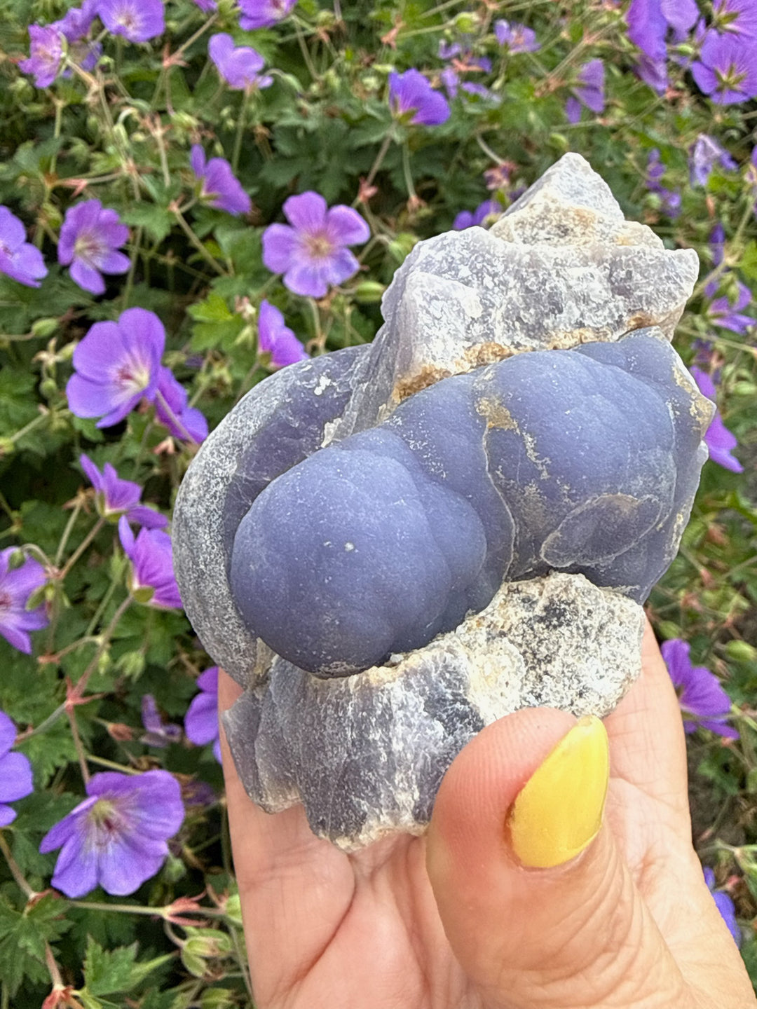 Large Rare Purple Botryoidal Stalactite Fluorite from Jiangxi