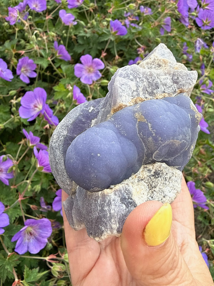 Large Rare Purple Botryoidal Stalactite Fluorite from Jiangxi