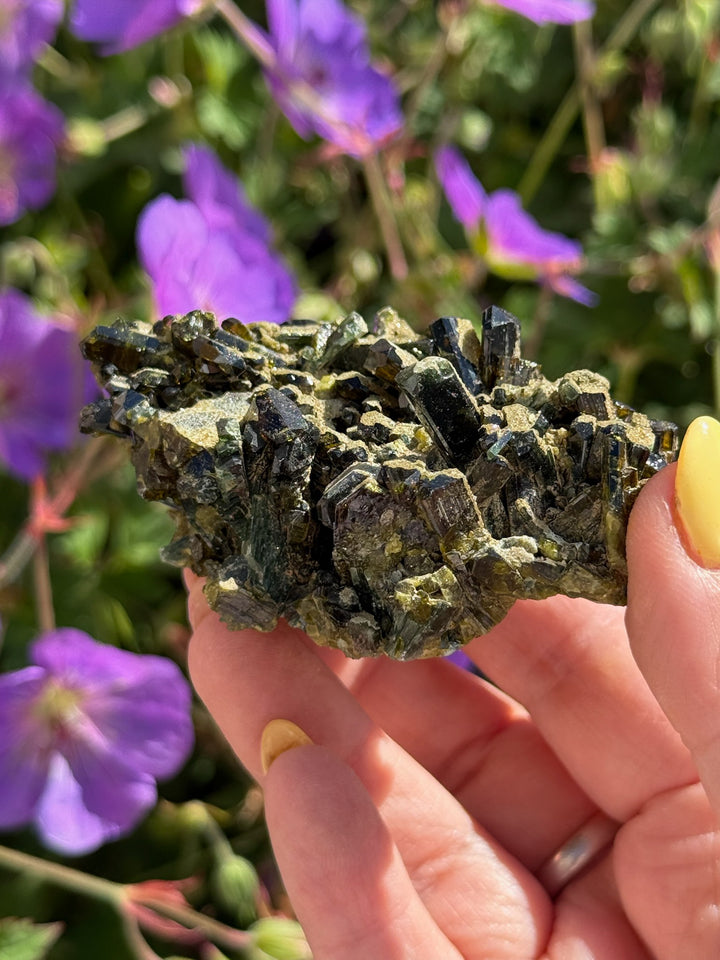 Rare Diopside and Garnet Specimen from Lombardy, Italy