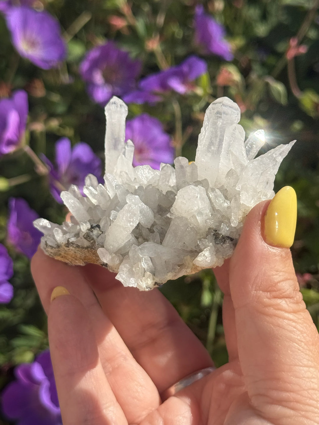 Natural Quartz Sceptre Cluster from Inner Mongolia