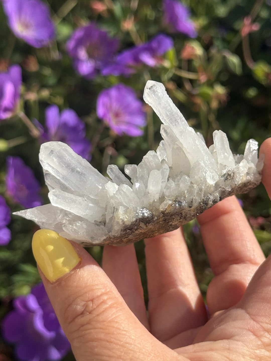 Natural Quartz Sceptre Cluster from Inner Mongolia