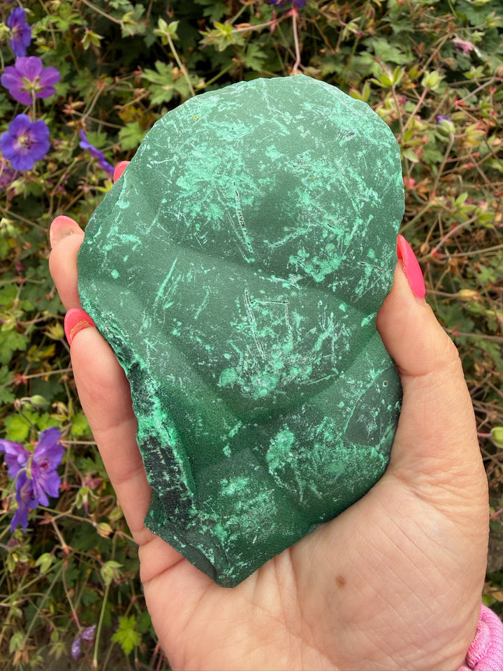 Large Malachite Slice Specimen