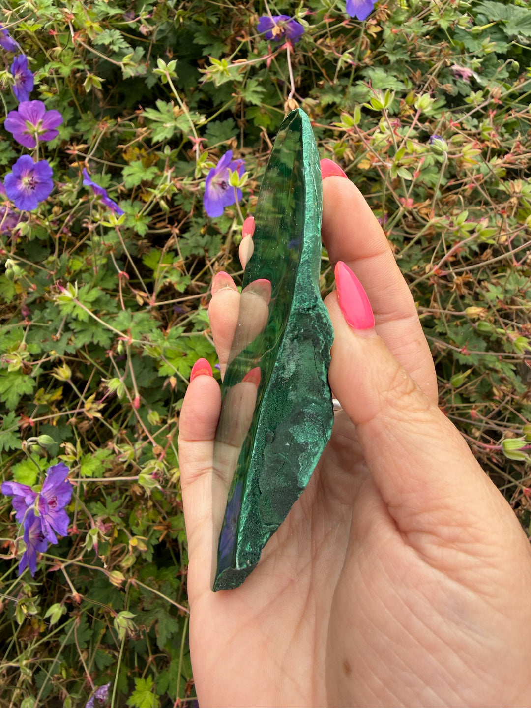 Large Malachite Slice Specimen