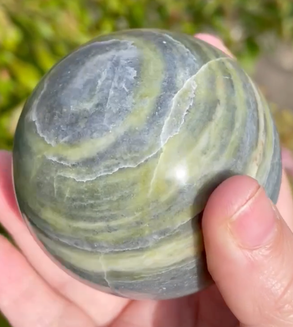 Serpentine Stone Sphere