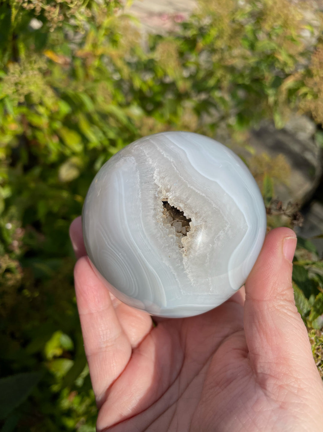 Dendritic Agate Sphere