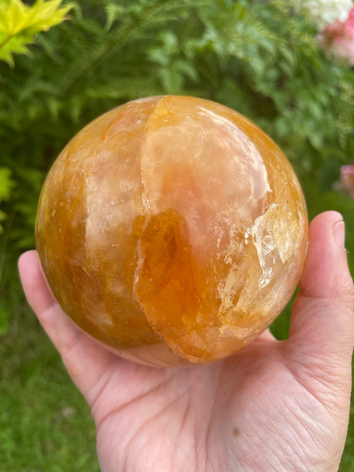 Golden Healer Quartz Sphere