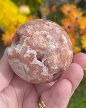 Load image into Gallery viewer, Druzy Crazy Lace Agate Sphere
