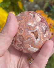 Load image into Gallery viewer, Druzy Crazy Lace Agate Sphere
