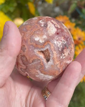Load image into Gallery viewer, Druzy Crazy Lace Agate Sphere
