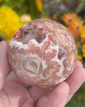 Load image into Gallery viewer, Druzy Crazy Lace Agate Sphere
