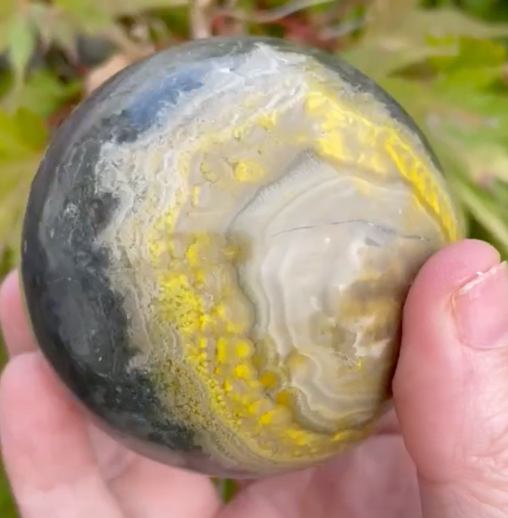 Bumblebee Jasper Sphere