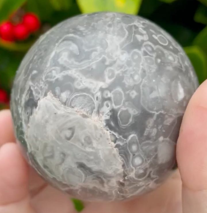 Map Agate Sphere