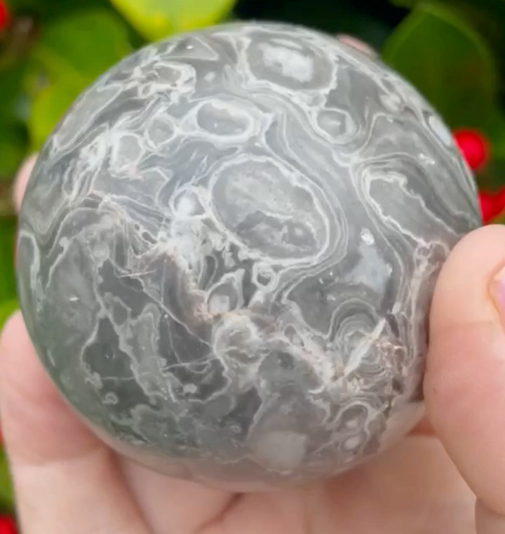 Map Agate Sphere