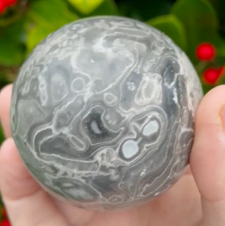Map Agate Sphere