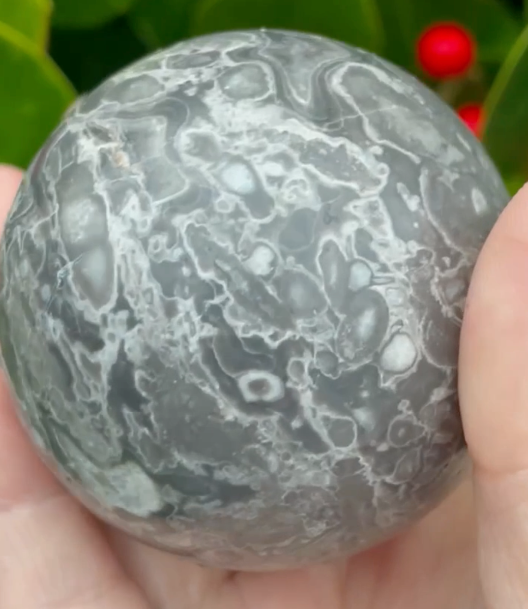 Map Agate Sphere