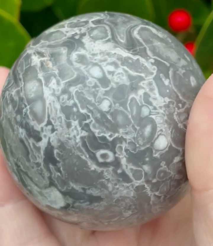Map Agate Sphere