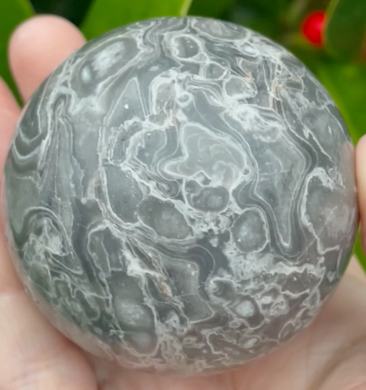Map Agate Sphere