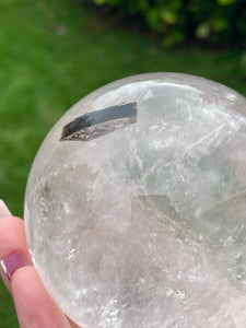 Large Quartz and Tourmaline Sphere