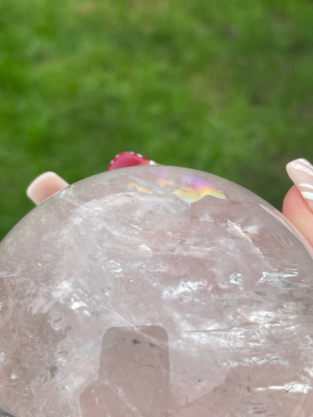 Large Quartz and Tourmaline Sphere
