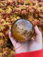 Load image into Gallery viewer, Golden Healer and Fire Quartz Sphere
