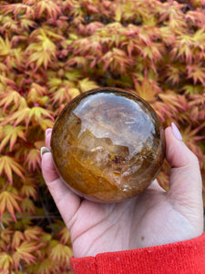 Golden Healer and Fire Quartz Sphere