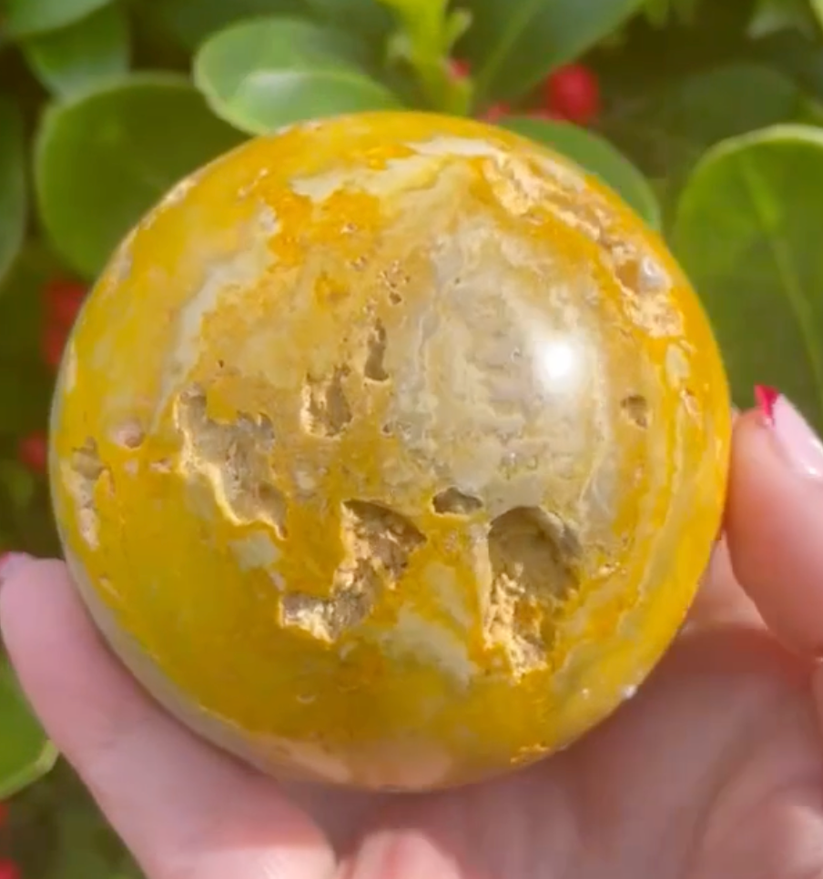 Bumblebee Jasper Sphere