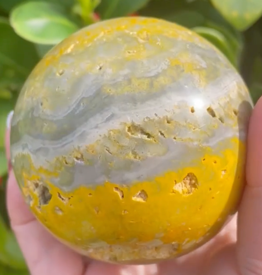 Bumblebee Jasper Sphere