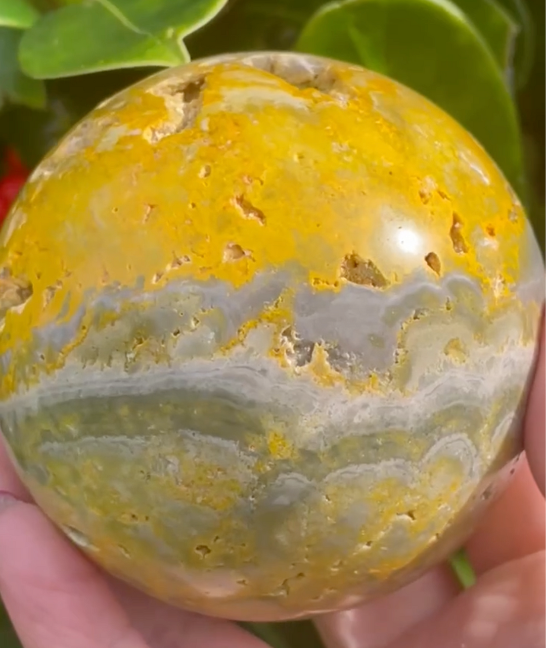 Bumblebee Jasper Sphere