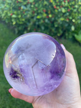 Load image into Gallery viewer, Large Amethyst Phantom Sphere
