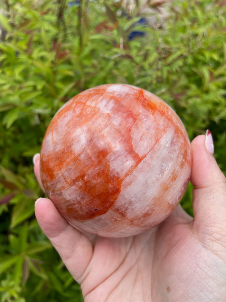 Large Hematite Quartz Sphere