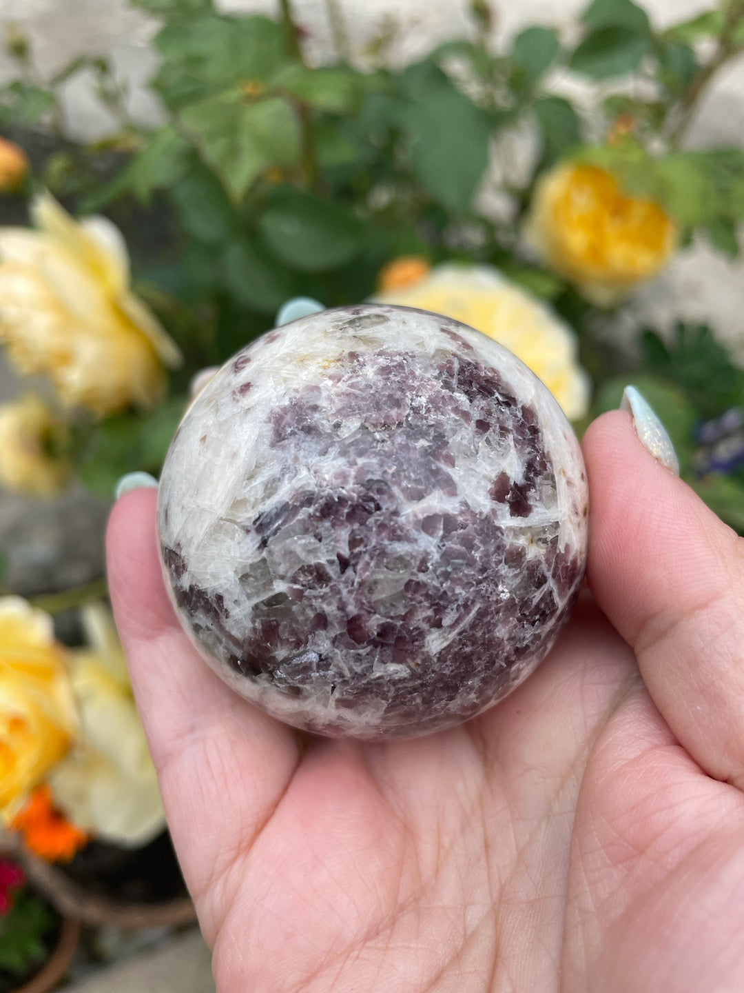 Lepidolite with Mica Sphere