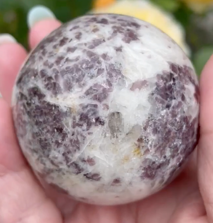 Lepidolite with Mica Sphere