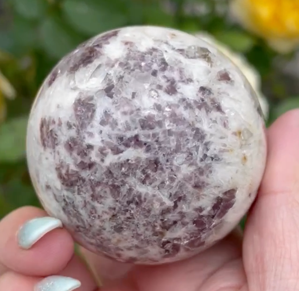 Lepidolite with Mica Sphere