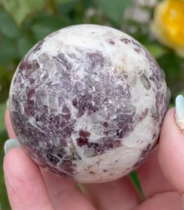 Lepidolite with Mica Sphere